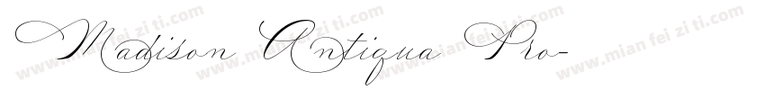 Madison Antiqua Pro字体转换